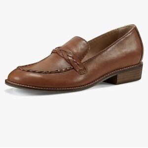 Earth Edie Stacked Heel Casual Slip-on Loafers sz 11 brown New SH114